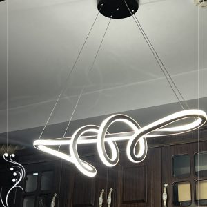 لوستر مدرن شکلاتی دوطرف نور