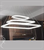لوستر مدرن مستطیل دوطرف نور