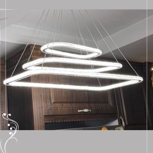 لوستر مدرن مستطیل دوطرف نور